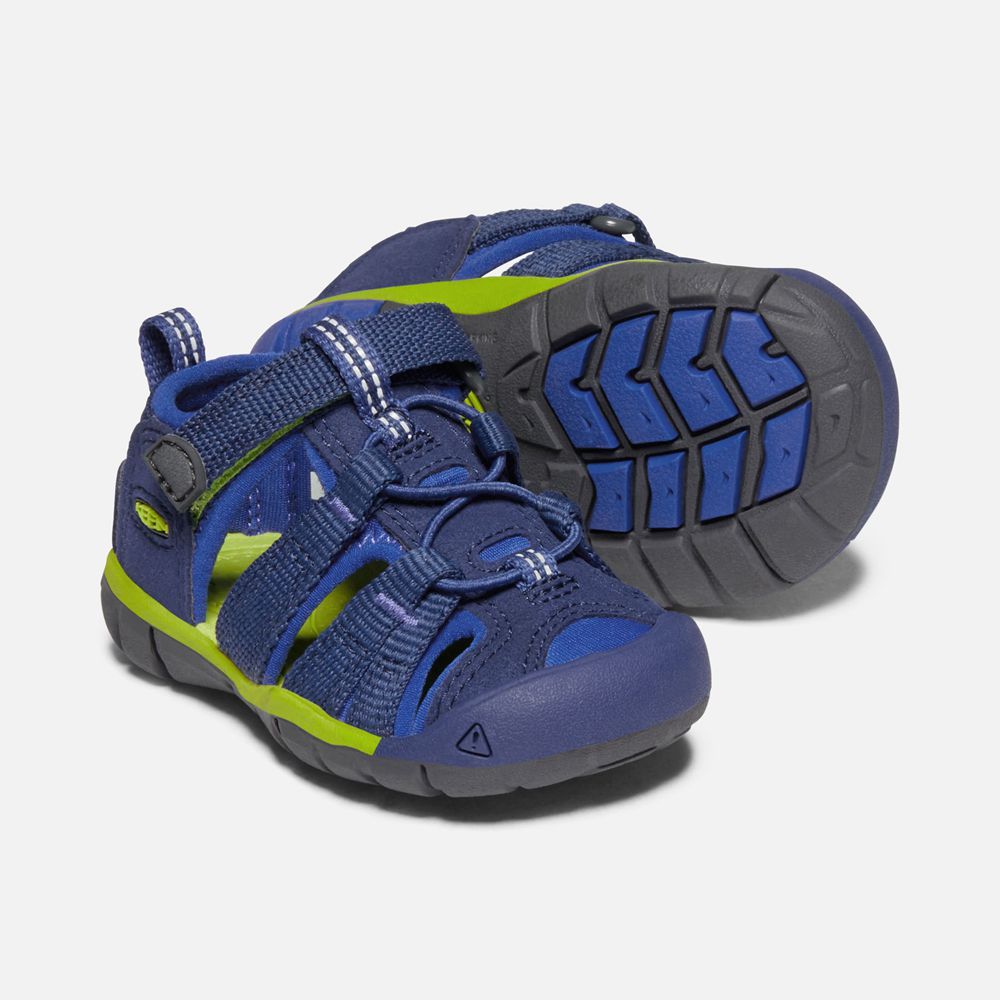 Sandalias Keen Mexico Azules/Verdes - Niños Seacamp Ii Cnx - CZ0179856